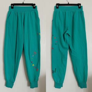 Teal True Religion Love is so Universal High Rise Jogger Sweatpants S